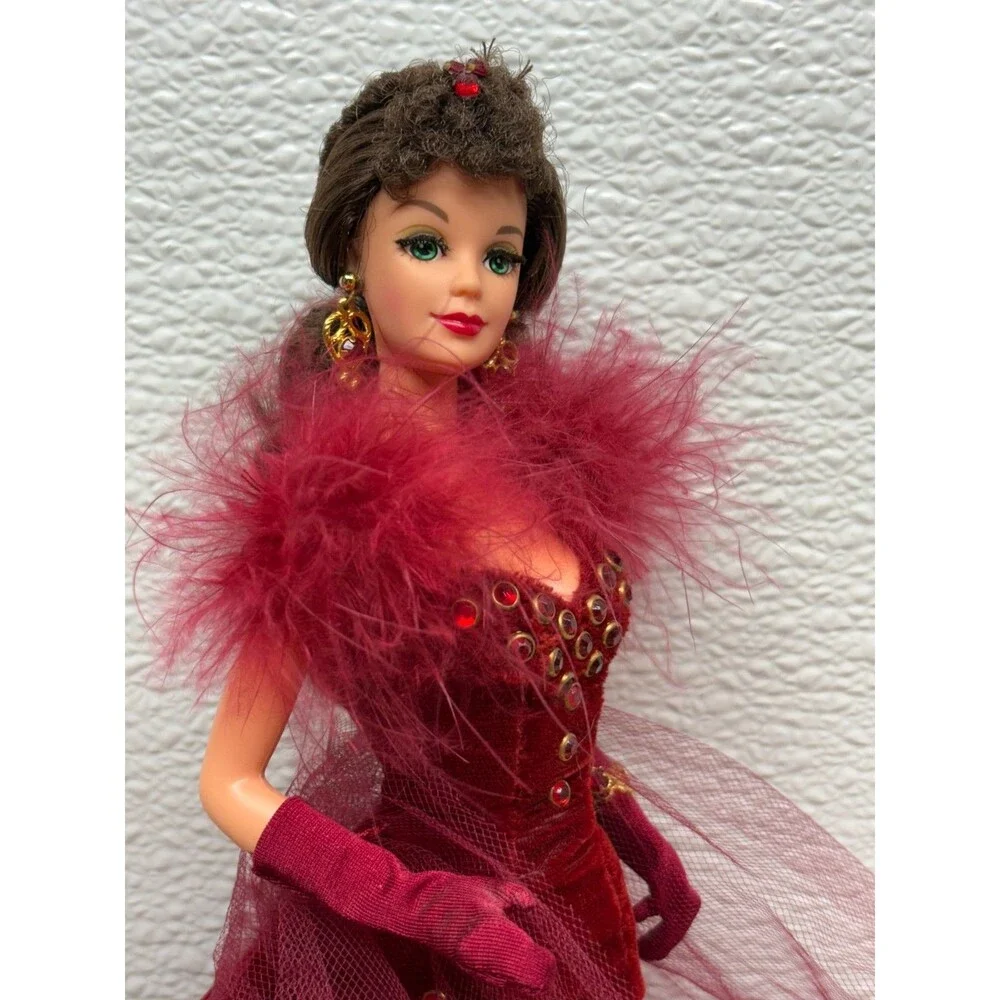 Vtg 1994 Mattel Barbie Doll Scarlett O'Hara Gone With The Wind Red Dress